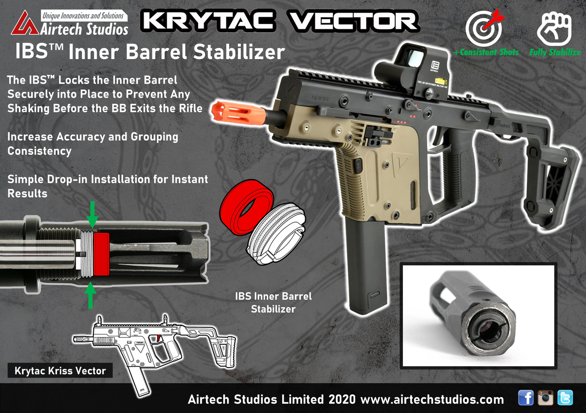 Krytac Kriss Vector IBS™ Inner Barrel Stabilizer – Airtech Studios